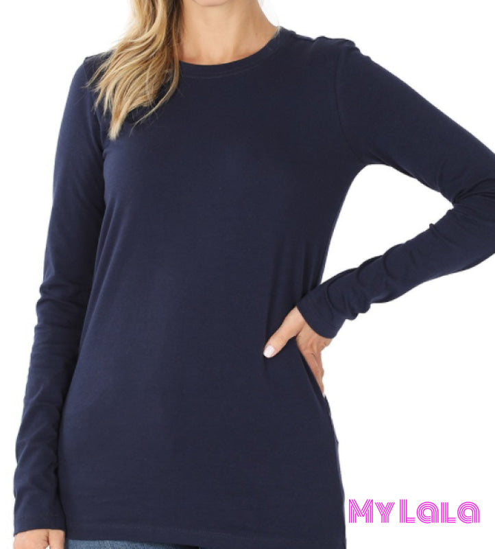 1 1029 Callie Crew Neck (Navy)
