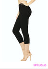 Capri - Solid Black OS (Yoga Band) - My Lala Leggings