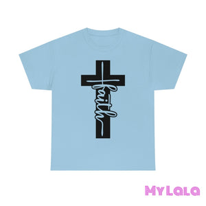 Clear Heart Cross Faith Tee Light Blue / S T-Shirt