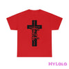 Clear Heart Cross Faith Tee Red / S T-Shirt
