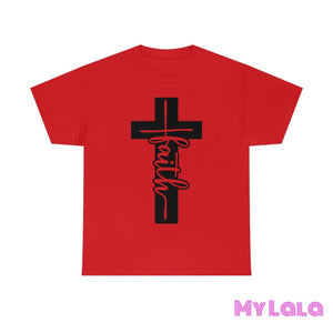 Clear Heart Cross Faith Tee Red / S T-Shirt