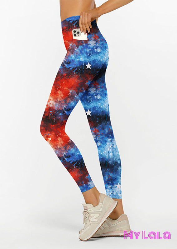 Curvy Pocketed Legging (Freedom Drip)