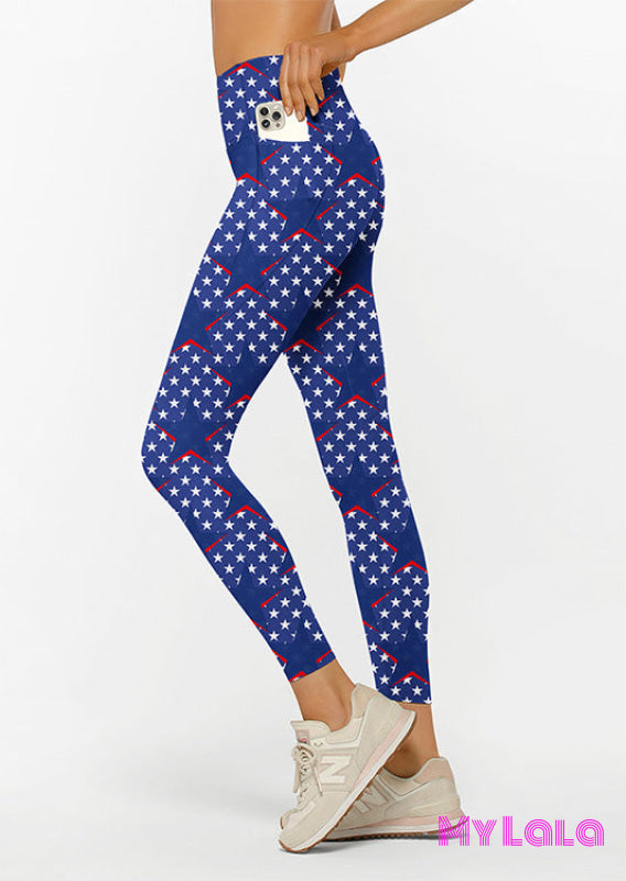 Curvy Pocketed Legging (Hidden Stars)