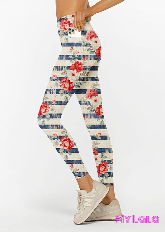 Curvy Pocketed Legging (Homeland)