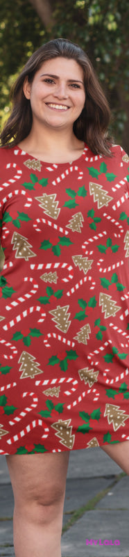 1 Dress - Curvy Lala Extra Long Sleeve (Holiday Cheer)