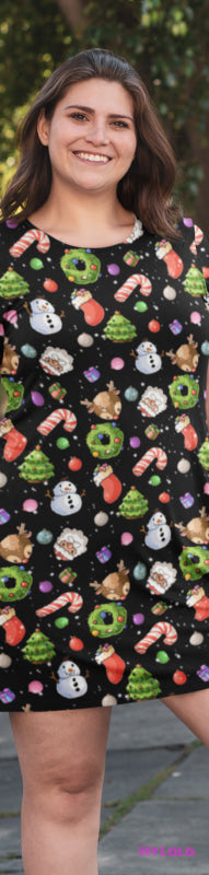 1 Dress - Curvy Lala Extra Long Sleeve (Perfect Christmas)