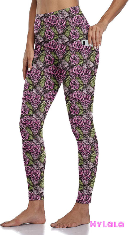 Ec2 Pocket Leggings 24-32 (Faded Roses)