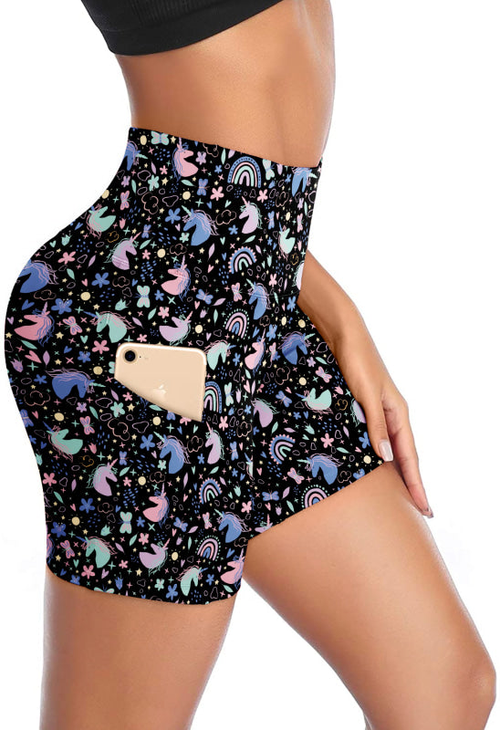 1 Ec2 Pocketed Gym Shorts 24-32 (Unicorn Doodle)