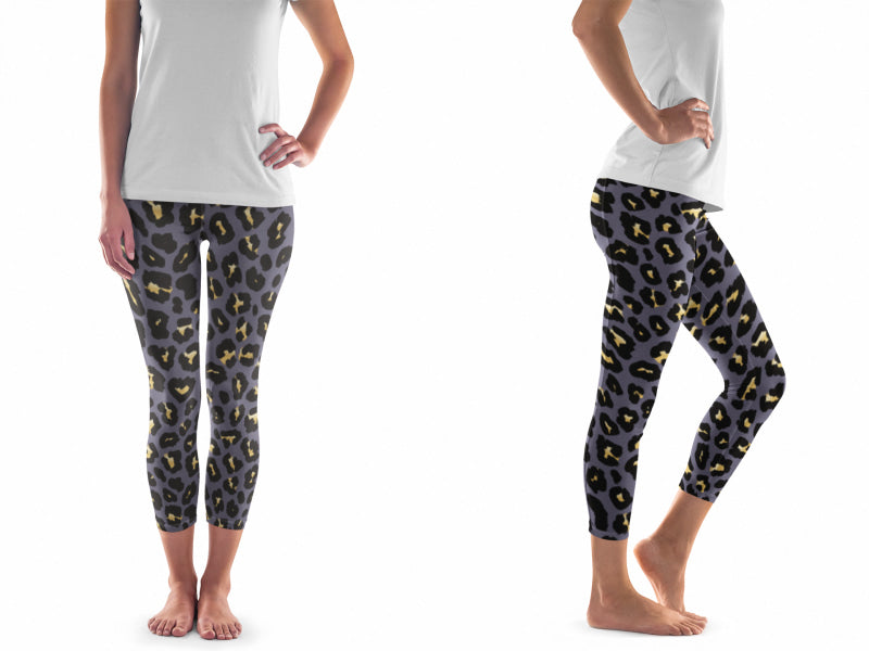 Ec2 Pocketed Yoga Capri 24-32 (Golden Leopard)