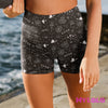 Extra Curvy Pocketed Gym Shorts 20-26 (Tattoo Love)