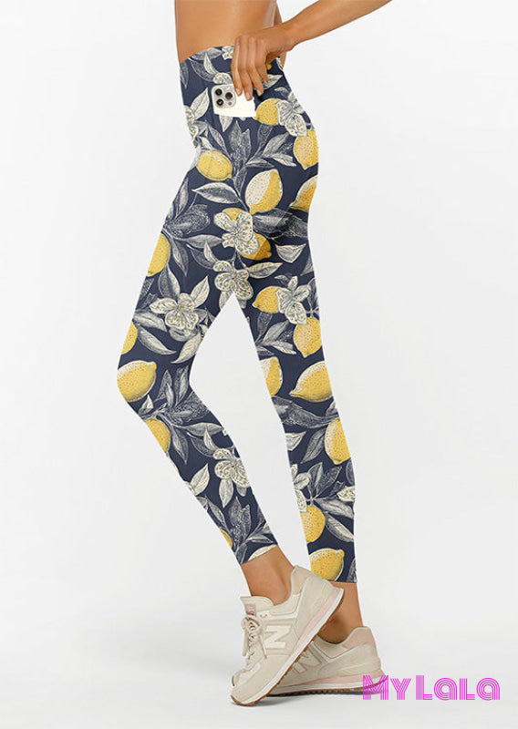 Extra Curvy Pocketed Legging 20-26 (Lemonade)