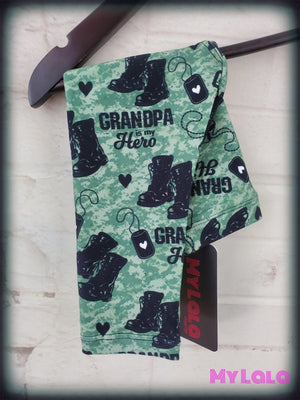 Grandpa Is My Hero Baby (Premium) - My Lala Leggings
