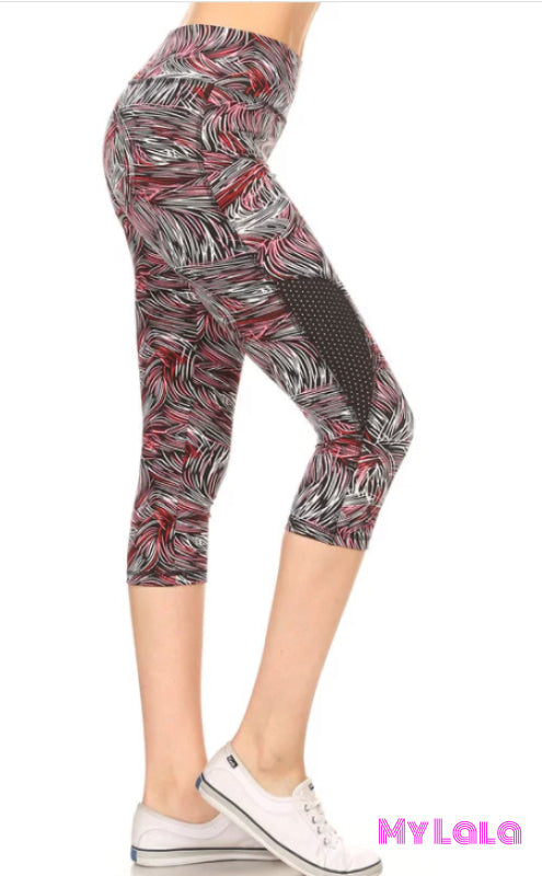 Pink Sketch Breathable Active Wear - My Lala Leggings