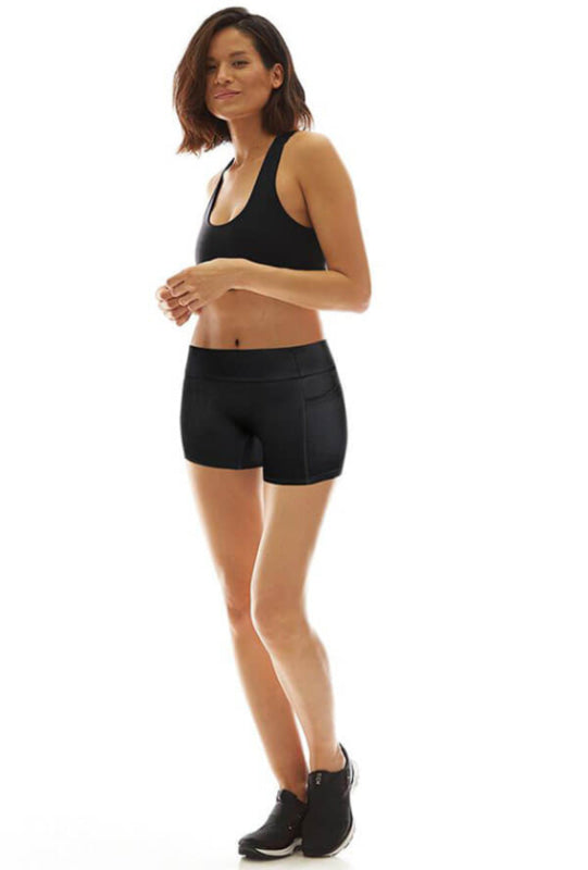 1 St103 Pocket Softy Booty Shorts (Black)