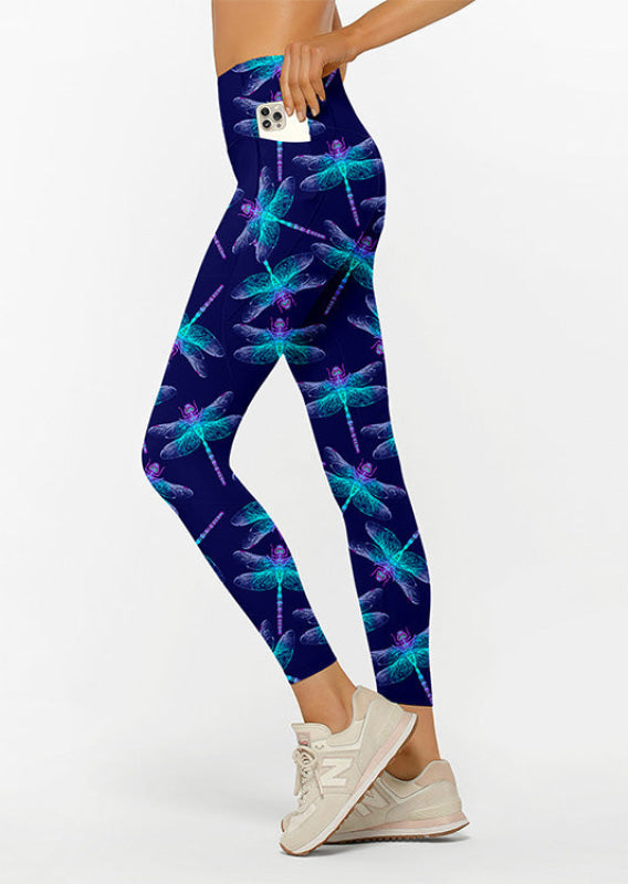 Pocketed Legging OS (Neon Dragonfly)