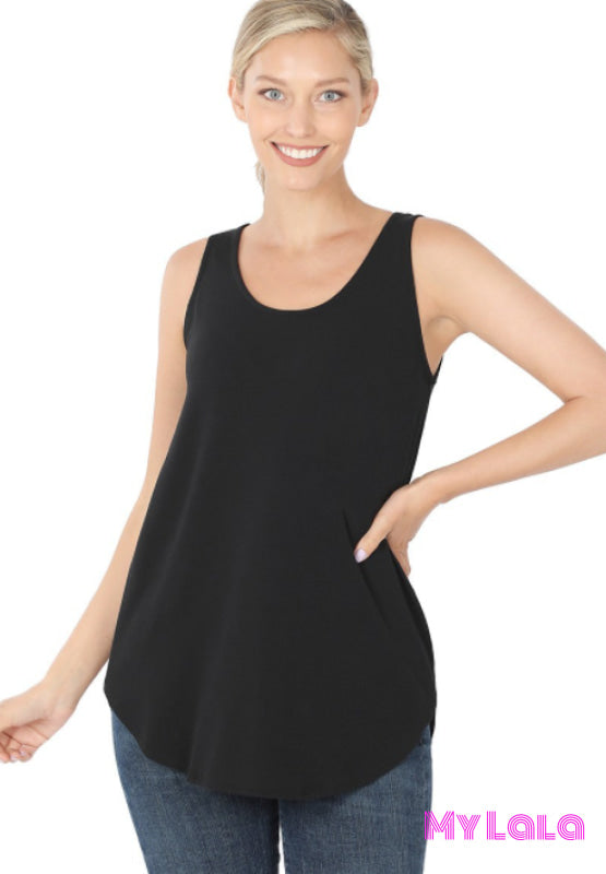 1 2100 Rachel Relaxed Tunic (Black) - My Lala Leggings