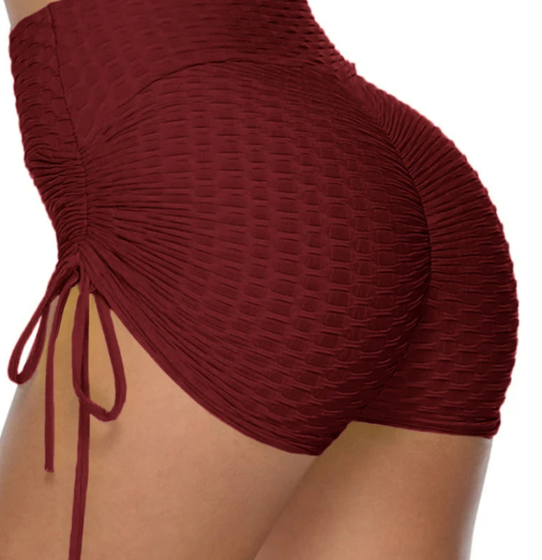 1 301 Scrunch Booty Lift Shorts (Burgundy)