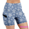 JEAN STAR (Extra Curvy 24-32) Pocketed Shorts - My Lala Leggings