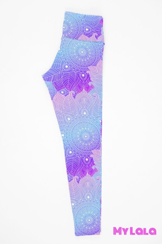 1 Yoga Band - Curvy Bright Mandala (Premium)