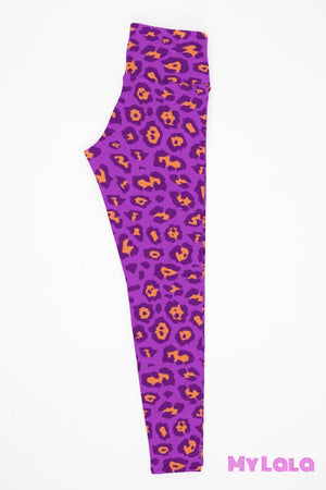 1 Yoga Band - Curvy Purple Leopard (Premium)