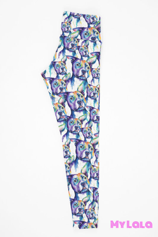 1 Yoga Band - Curvy Oil Slick Pitbull (Premium)