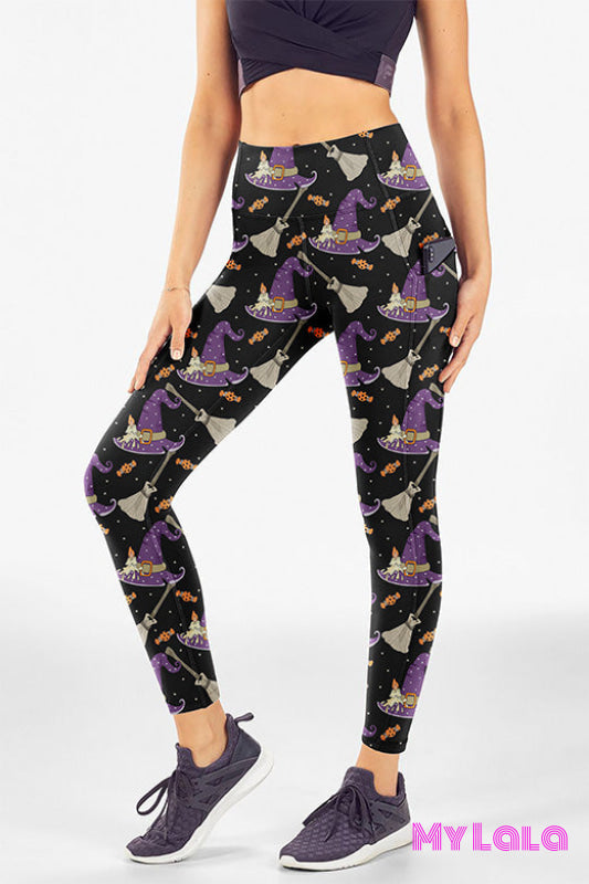 Yoga Band - Curvy Pocketed Legging (Witch Brew)