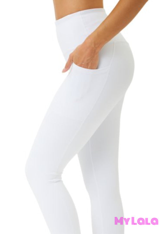 1 Yoga Band - Curvy Pocketed Softy (White)