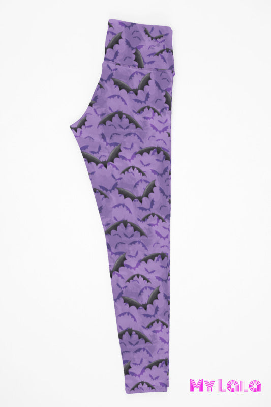 Yoga Band - Curvy Purple Bats (Premium) - My Lala Leggings