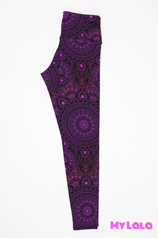 1 Yoga Band - Curvy Purple Mandala (Premium)