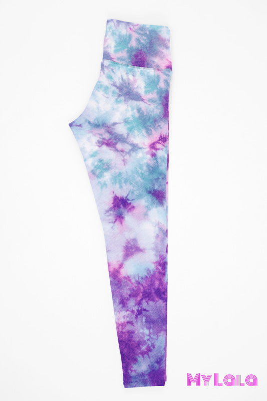1 Yoga Band - Curvy Purple Tie Dye (Premium)