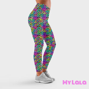 Yoga Band - Curvy Rainbow Leopard (Premium)