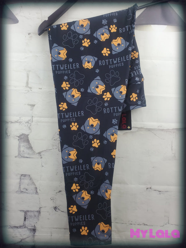 Yoga Band - Curvy Rottweiler Pup (Premium) - My Lala Leggings