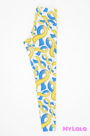 1 Yoga Band - Extra Curvy Awareness Blue And Yellow 20-26 (Premium)