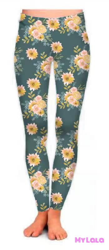1 Yoga Band - Extra Curvy Grey Flower 20-26 (Premium)