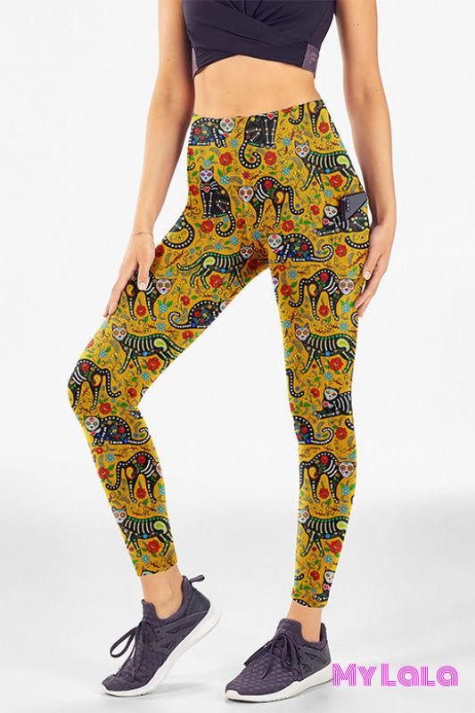 Yoga Band Pocketed Legging OS (9 Lives)