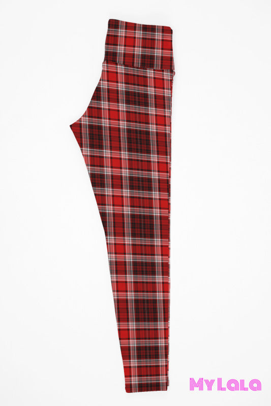 Yoga Band - Red Flannel Kids (Premium) - My Lala Leggings
