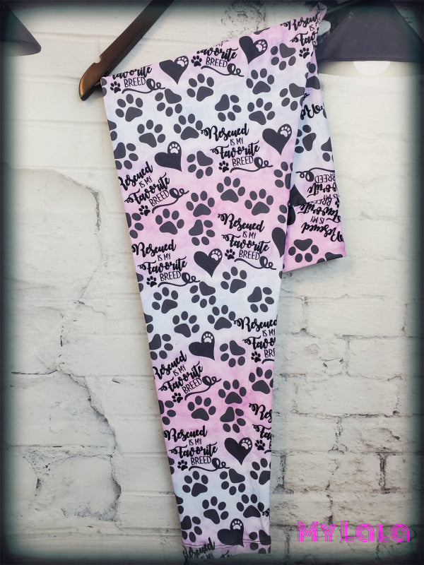Yoga Band - Rescued is my Favorite Breed OS (Premium) - My Lala Leggings