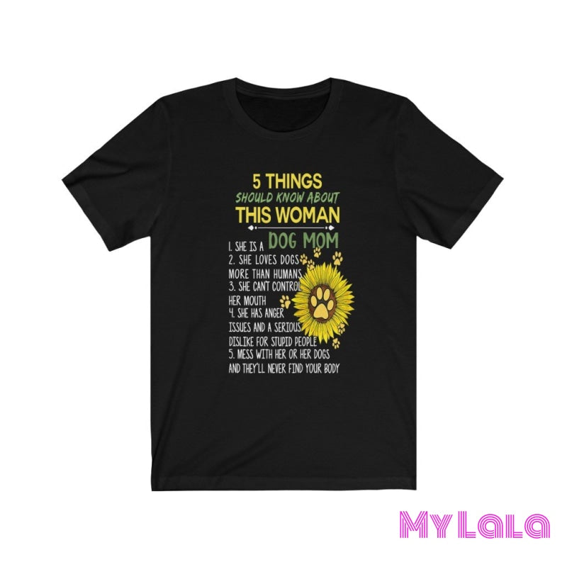 5 Things Dog Mom Graphic Tee - My Lala Leggings