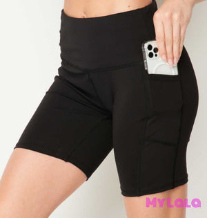 1 Body Contour Pocket Bike Shorts (Black)