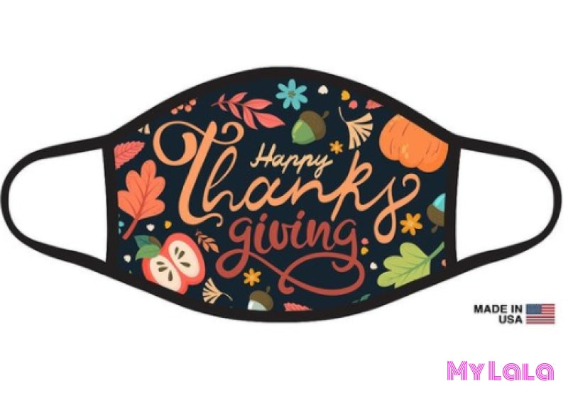 Happy Thanksgiving Harvest Mask - My Lala Leggings
