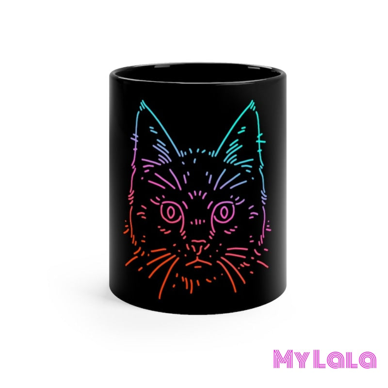Neon Cat mug 11oz - My Lala Leggings