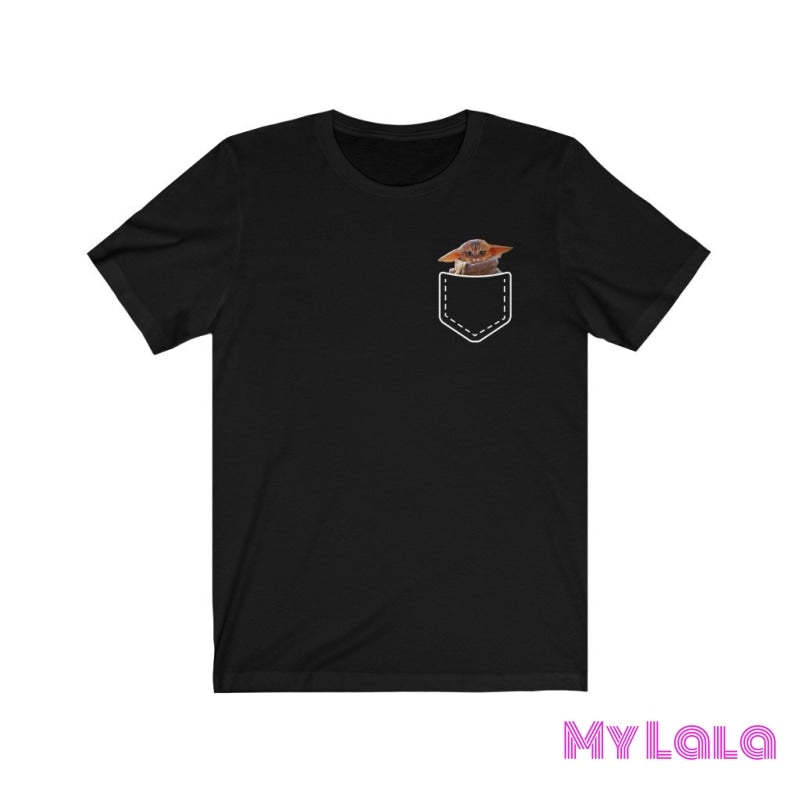 Pocket Space Kitty Tee Black / L T-Shirt