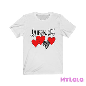 Queen Of Hearts Graphic Tee White / L T-Shirt