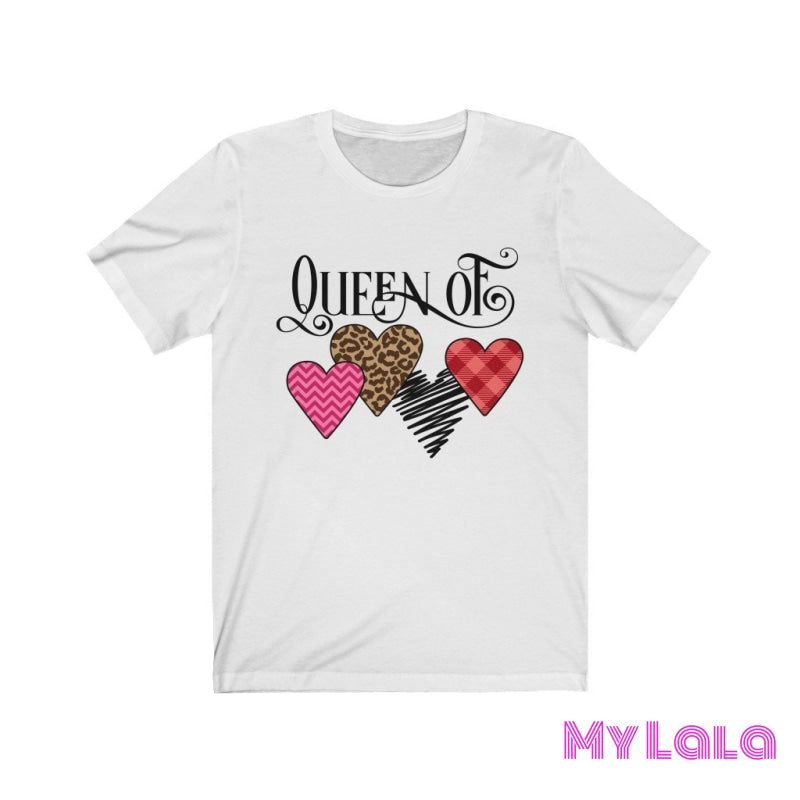 Queen Of Hearts Graphic Tee White / L T-Shirt