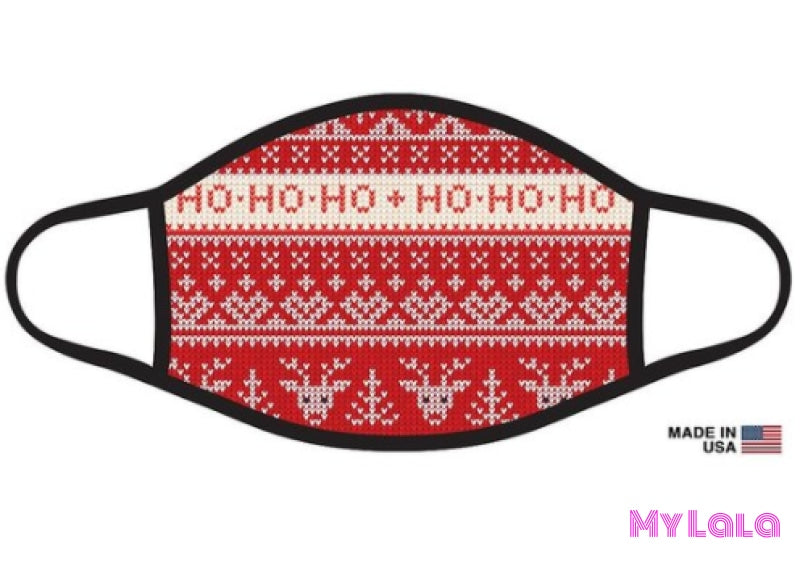 Red Knit Sweater Mask - My Lala Leggings