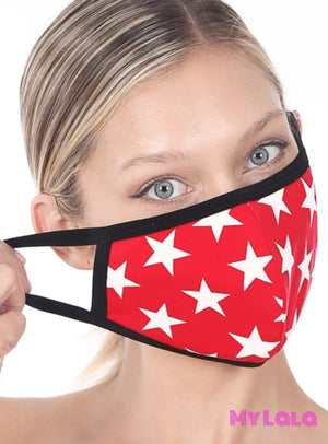 Ruby Shell Mask with White Stars - My Lala Leggings
