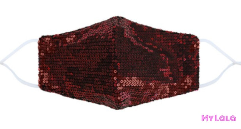 Sequin Mask (Red) - My Lala Leggings