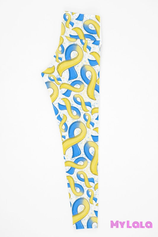 1 Yoga Band - Curvy Awareness Blue And Yellow (Premium)