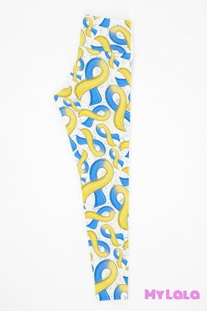 1 Yoga Band - Curvy Awareness Blue And Yellow (Premium)
