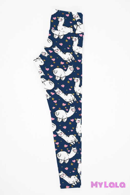 1 Yoga Band - Curvy Llama Night (Premium) - My Lala Leggings